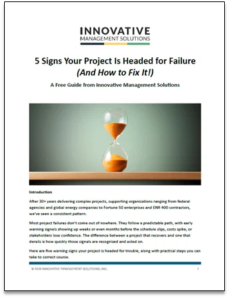 Project Failure Sign 5 Signs Your Project Is Headed for Failure (And How to Fix It!) | IMS